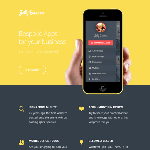 PSD eNesletter template - bespoke apps