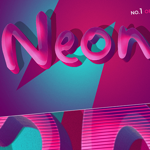Retro Funky 3D Text Effects - 10PSD