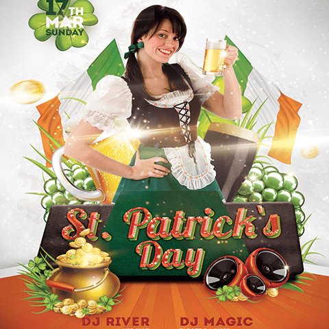 PSD Flyer template - St. Patrick's Day